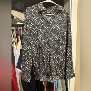 Express Mens button up shirt size Large